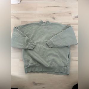 Sage green Aritzia mock neck hoodie. Size 3